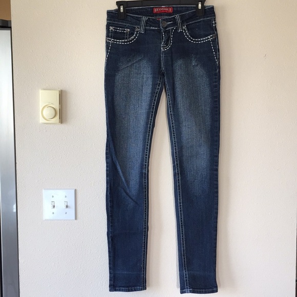 Red Rivet Jeans - Picture 2 of 8